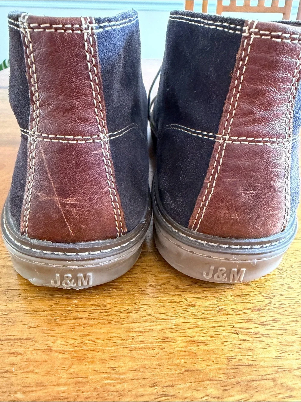 Men's J&M Suede Chukka Boots - Navy Blue 11.5M
